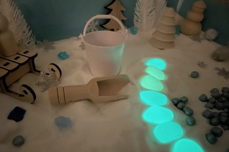 Крупный план в темноте